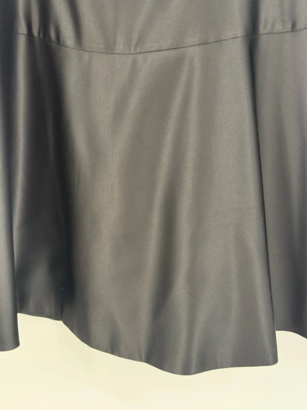 VTG BCBG Maxazria Black Satin Tiered Maxi Skirt High Waist A-Line Long Skirt